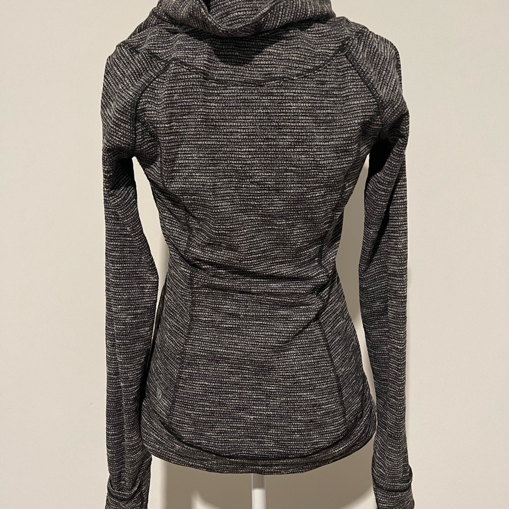 Lululemon Think Fast Pullover Coco Pique Black / Black Size 6‎ - Picture 5 of 15